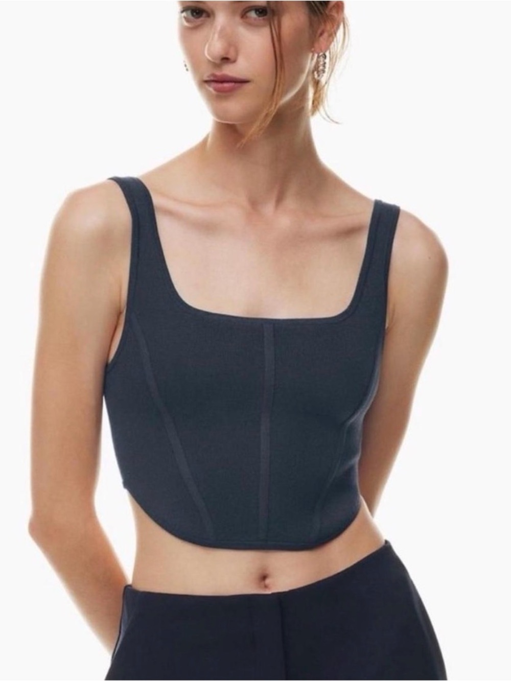 Aritzia Babaton Sculpt Knit Bustier Tank 2XS